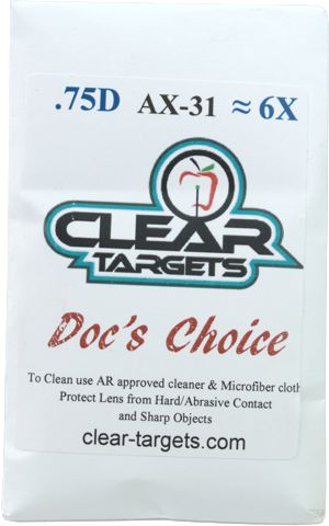 Axcel AV-25 - 29mm dia - Clear Targets Docs Choice Lens